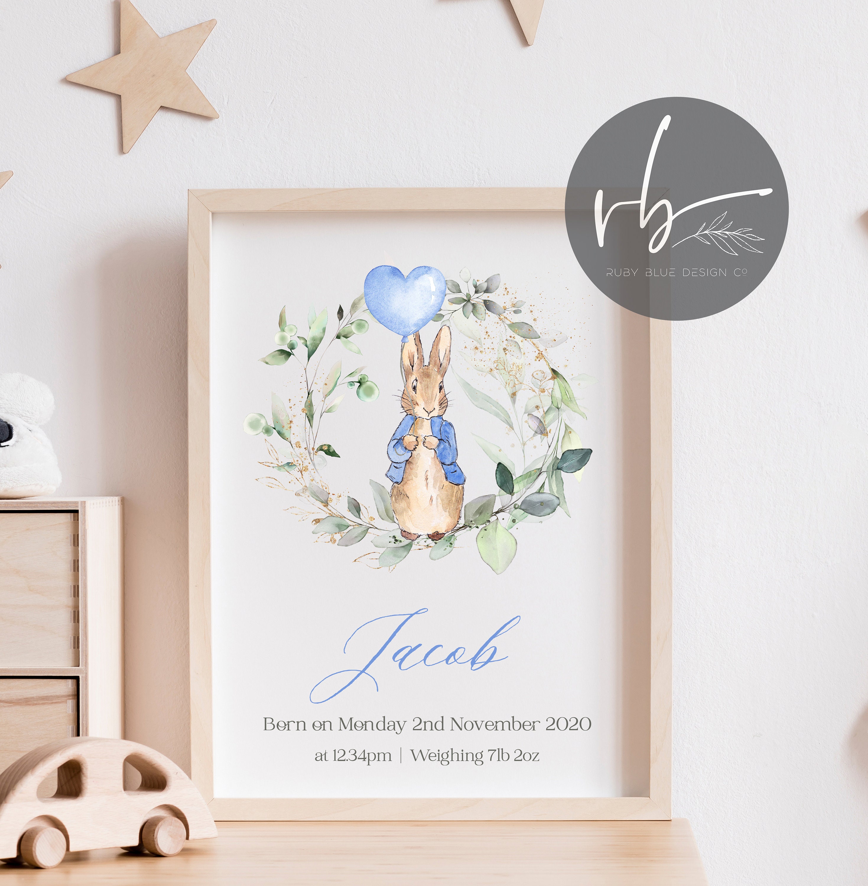 Peter Rabbit Blue Heart Balloon Wreath PNG Peter Rabbit - Etsy UK