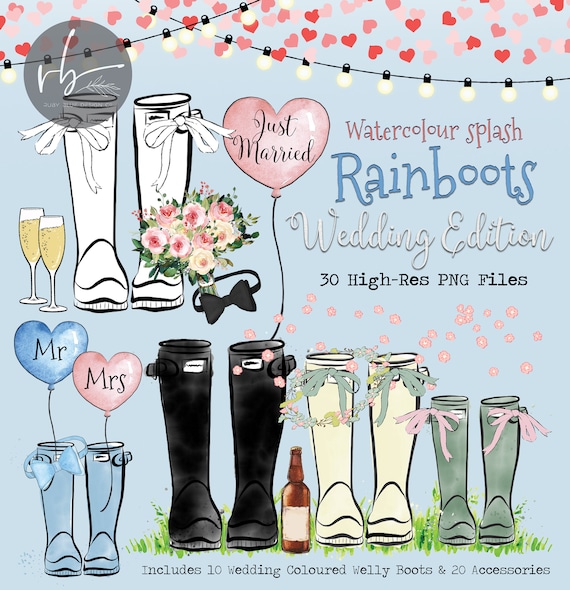 Wedding shop rain boots