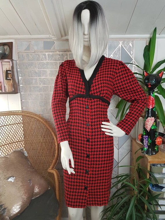 Vintage houndstooth dress