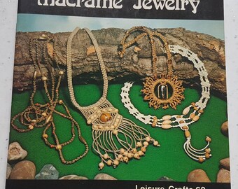 Vintage craft book on macramé jewellery