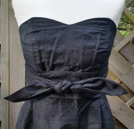 Black strapless evening dress best sale