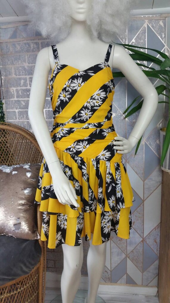 yellow and black dress uk