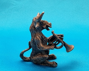 Tenntjur, tennko, tenndjursfigur, tenndjur, tjurfigur, liten tjurfigur, liten kofigur