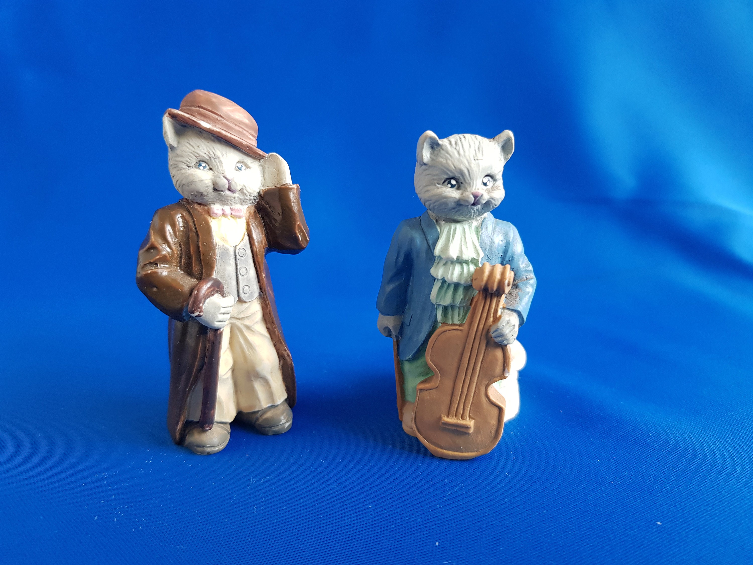 Resin Cat Figurine Cat Figurine Resin Figurine Rubber Cat Etsy