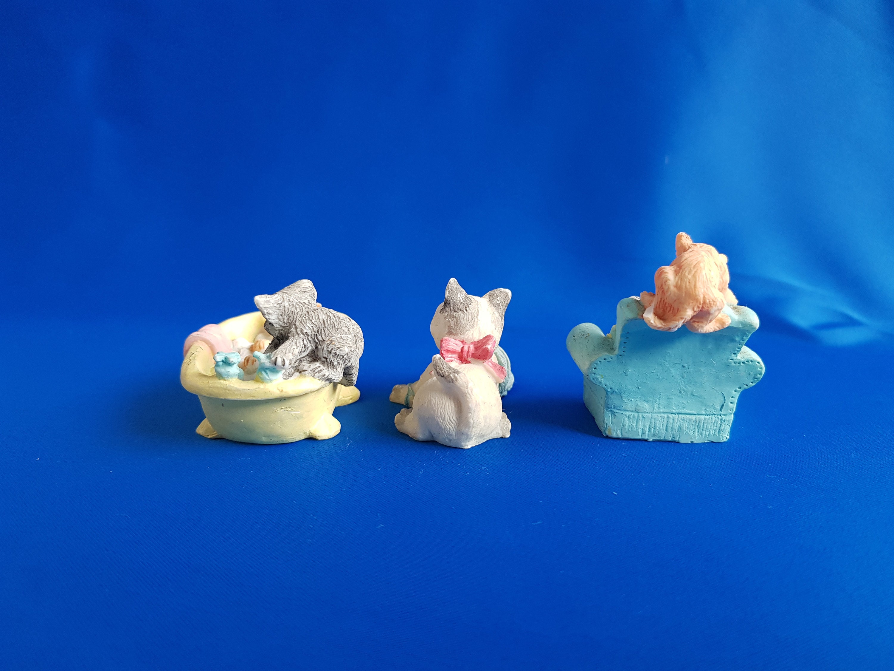 Resin Cat Figurine Cat Figurine Resin Figurine Small Cat Etsy UK