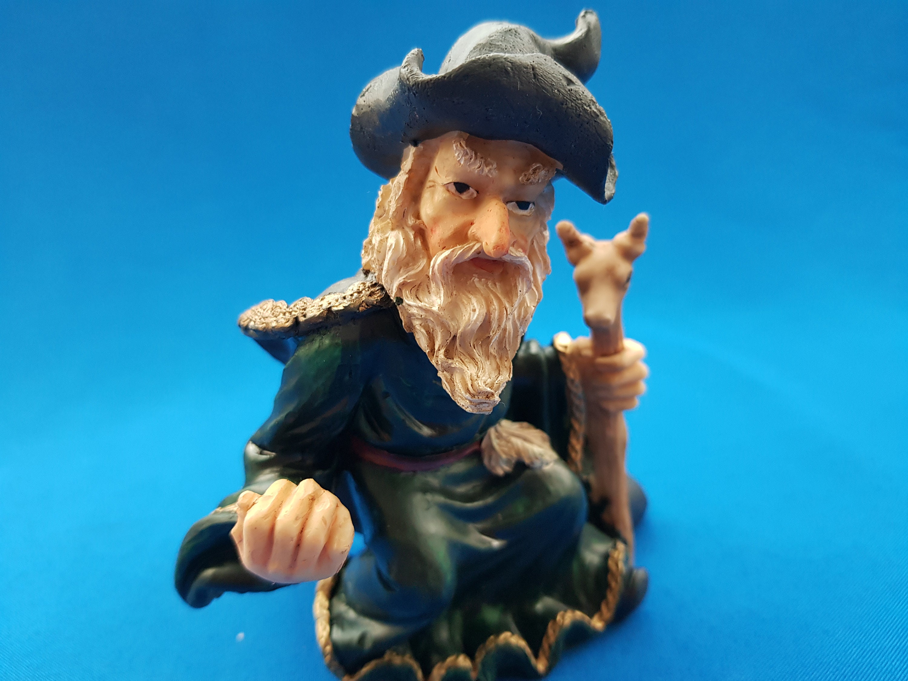 Wizard figurine skull figurine skeleton figurine Etsy