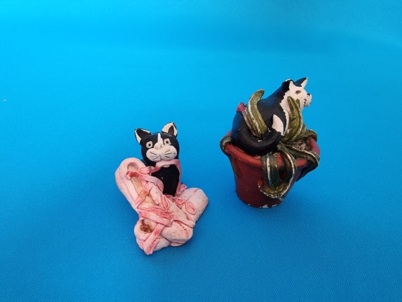 猫の置物 ピーターフェイガン スコットランド製 3点セット ピーター