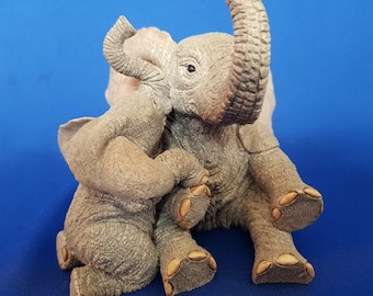 Tuskers elephants, Elephant figurine, resin elephants figures, resin figurine, ceramic elephants, elephant statue