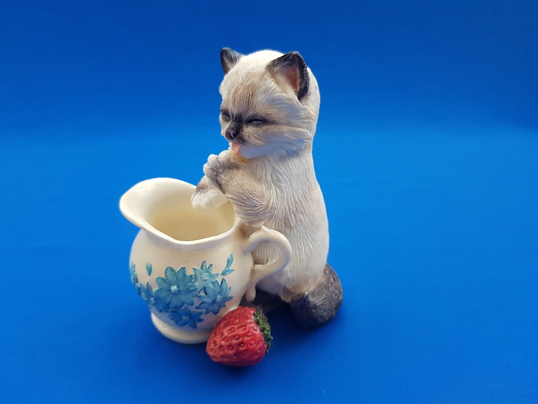 Siamese Cat Figure Siamese Cat Cat Figurine Cat Sculpture Etsy
