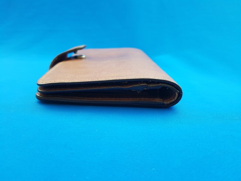 Yoshi Wallet Yoshi Vintage Leather Wallet Brown Leather Etsy