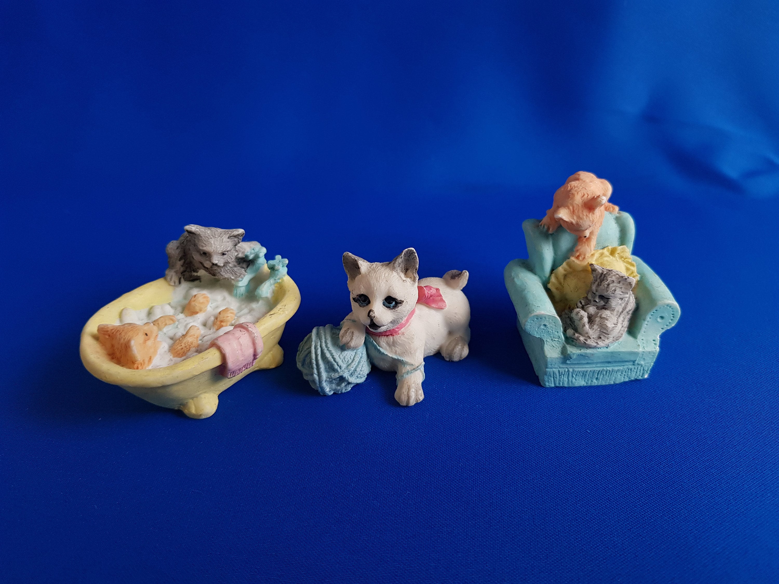 Resin Cat Figurine Cat Figurine Resin Figurine Small Cat Etsy UK