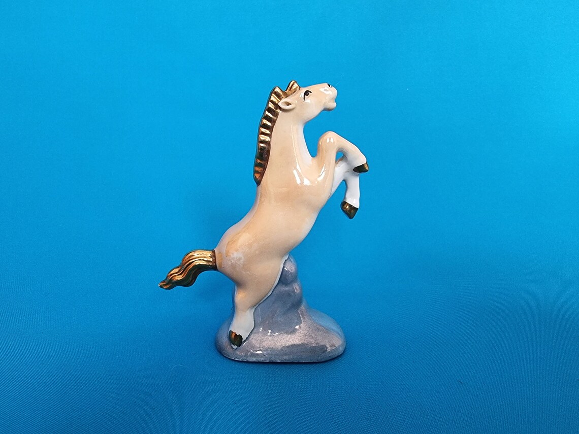 Horse Figurine Bone China Horse Figurine Porcelain Horse Etsy UK