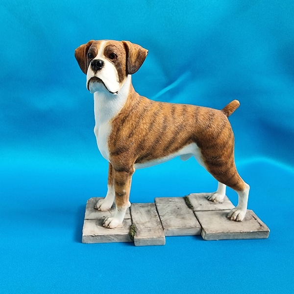 Boxer Dog Figurine Etsy