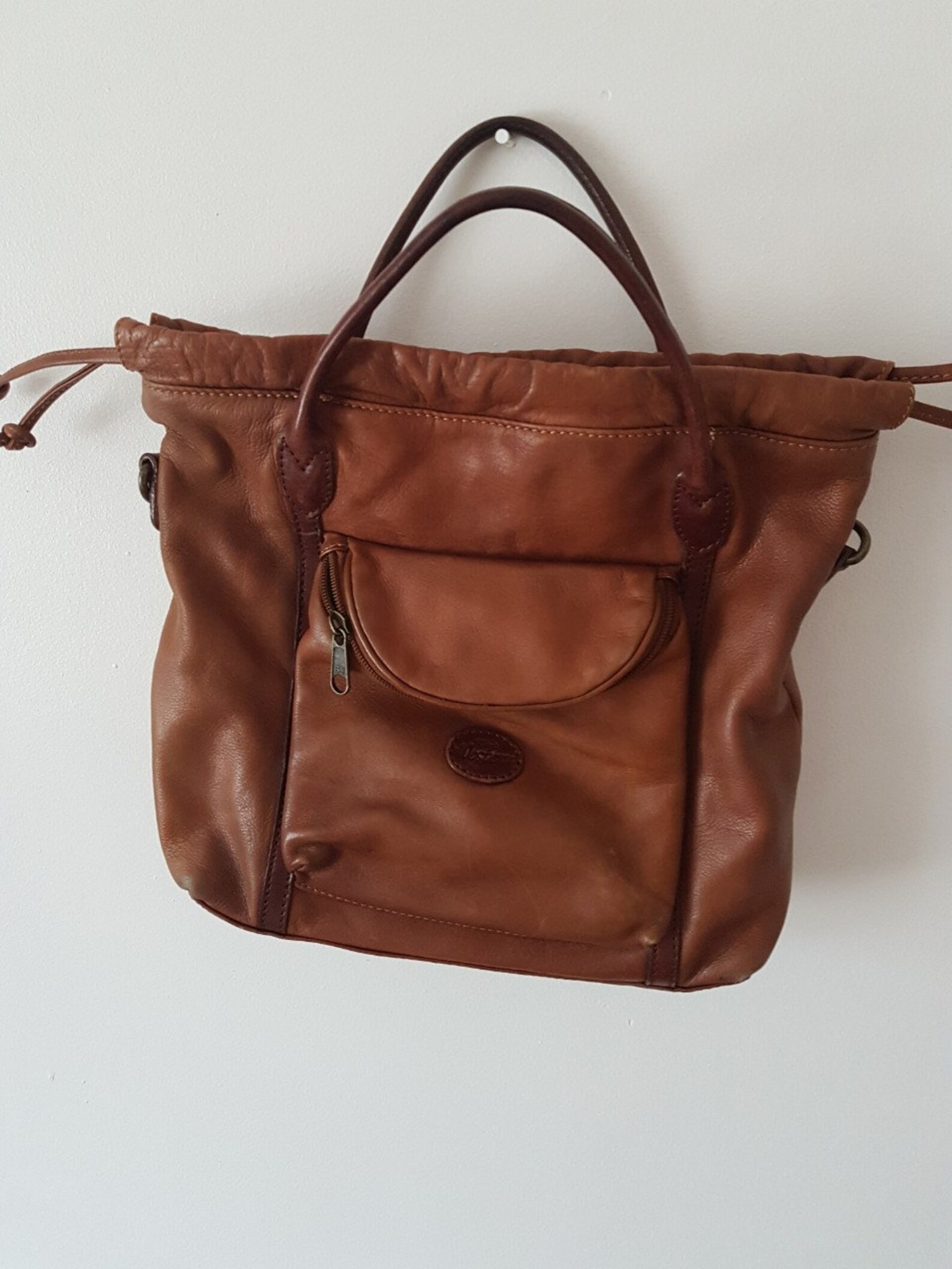 Western Leather Bag Western Bag Vintage Leather Bag Brown Etsy