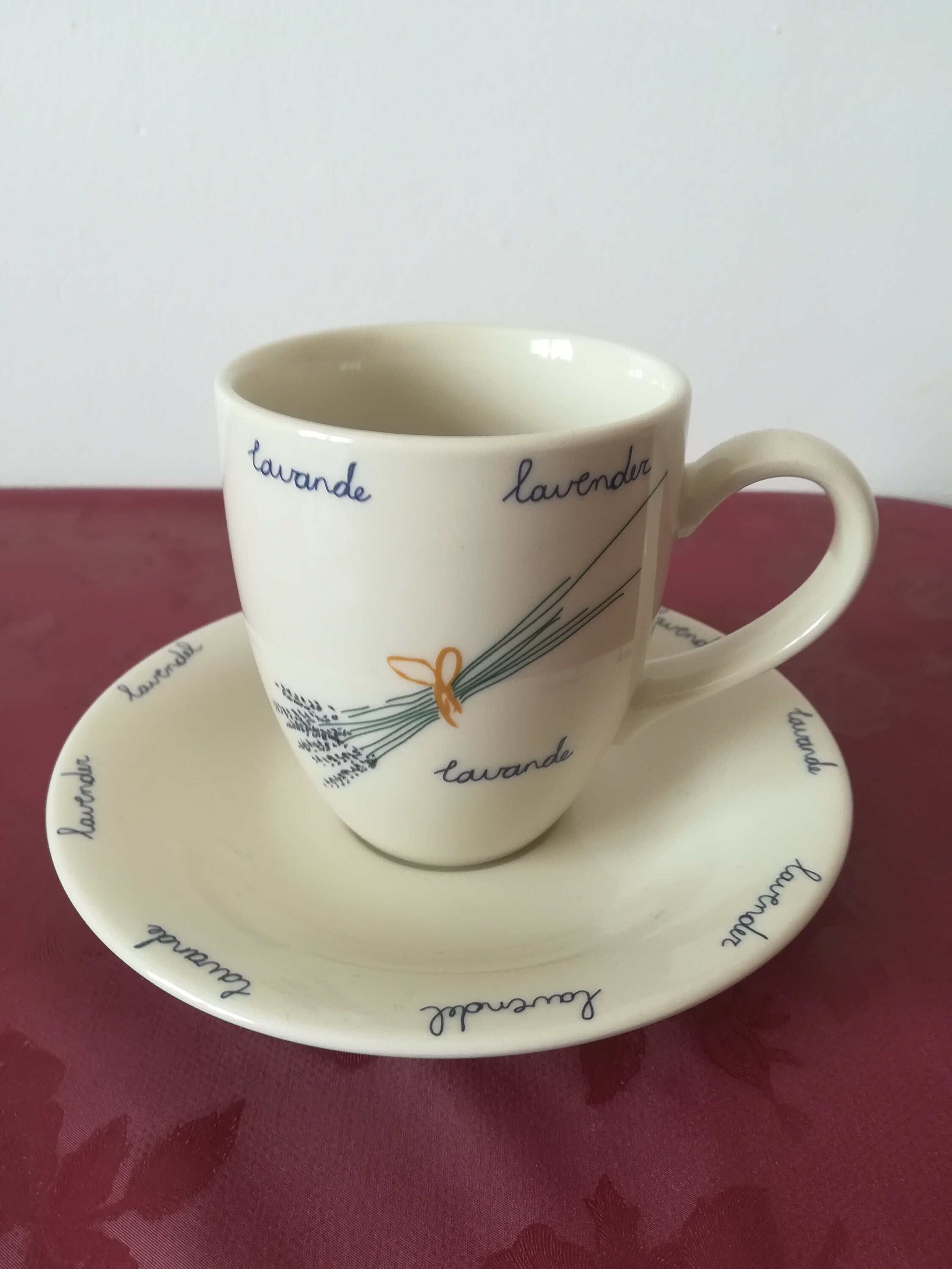 Vintage Van Cleef Lavender Tea Cup and Saucer Set - Etsy 日本