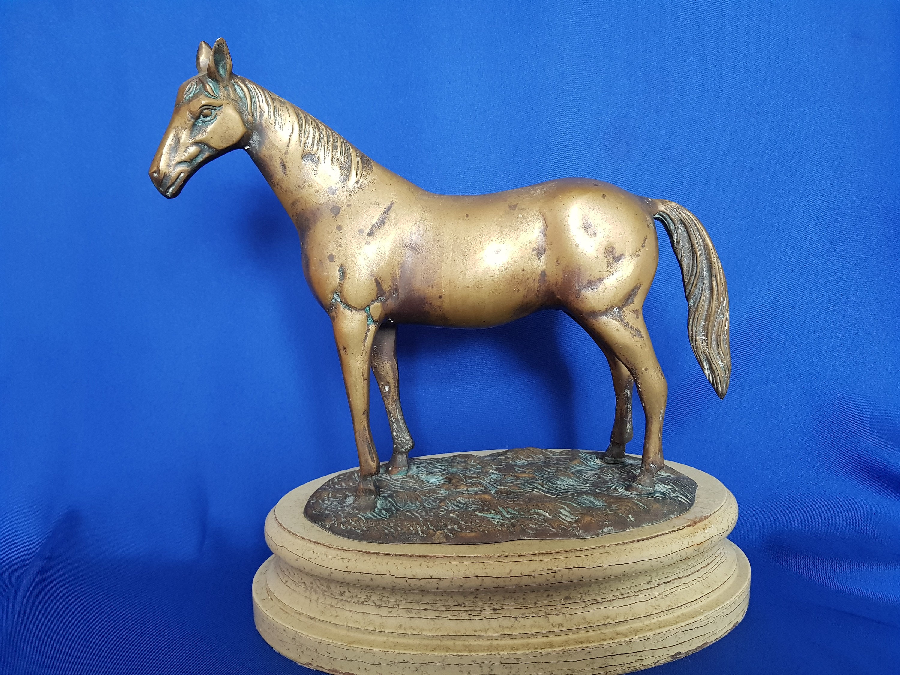 Racehorse horse figurine brass horse figurine brass horse Etsy