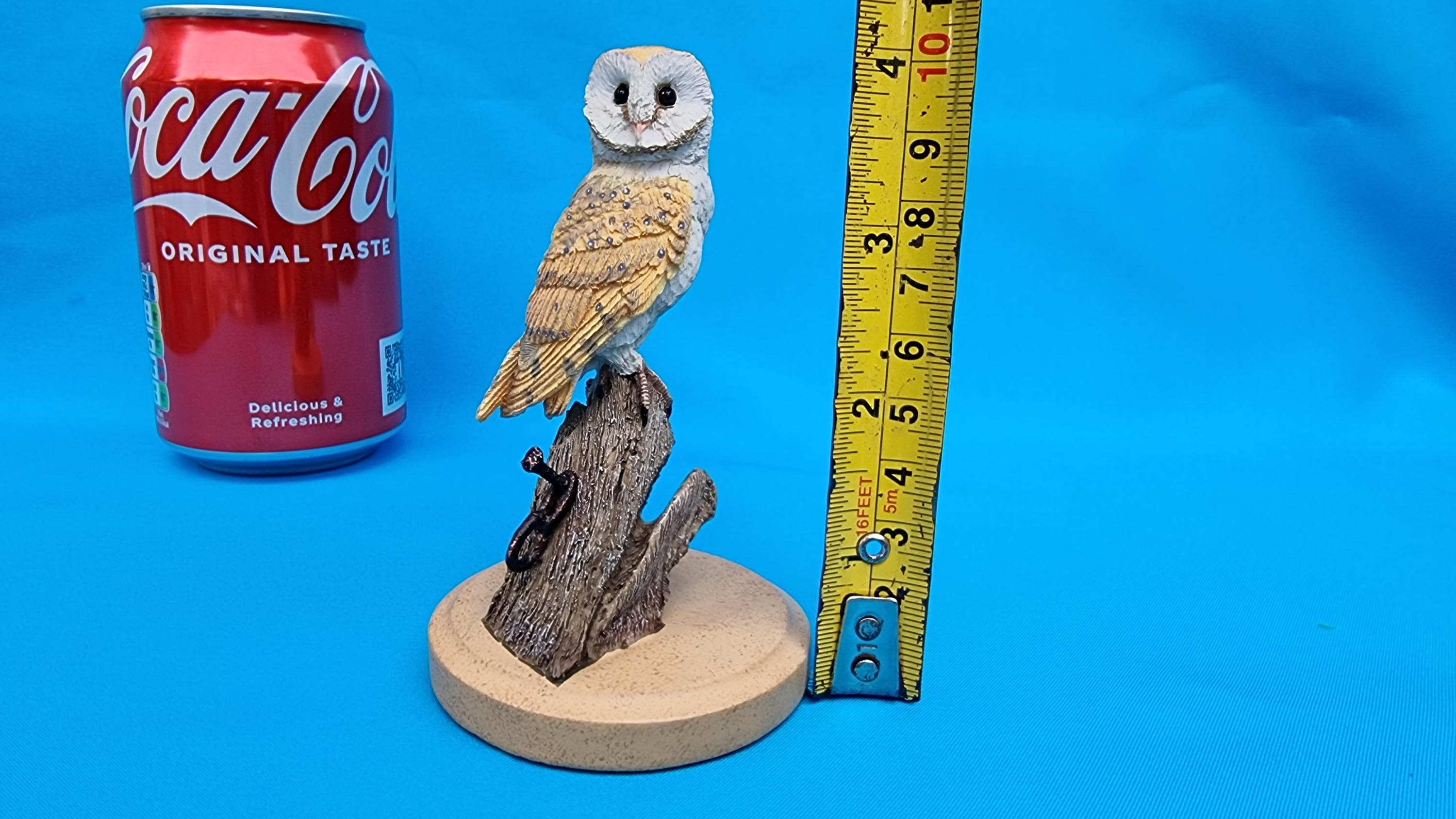 Vintage Barn Owl Figurine - Wildlife Pottery Owl (10cm)