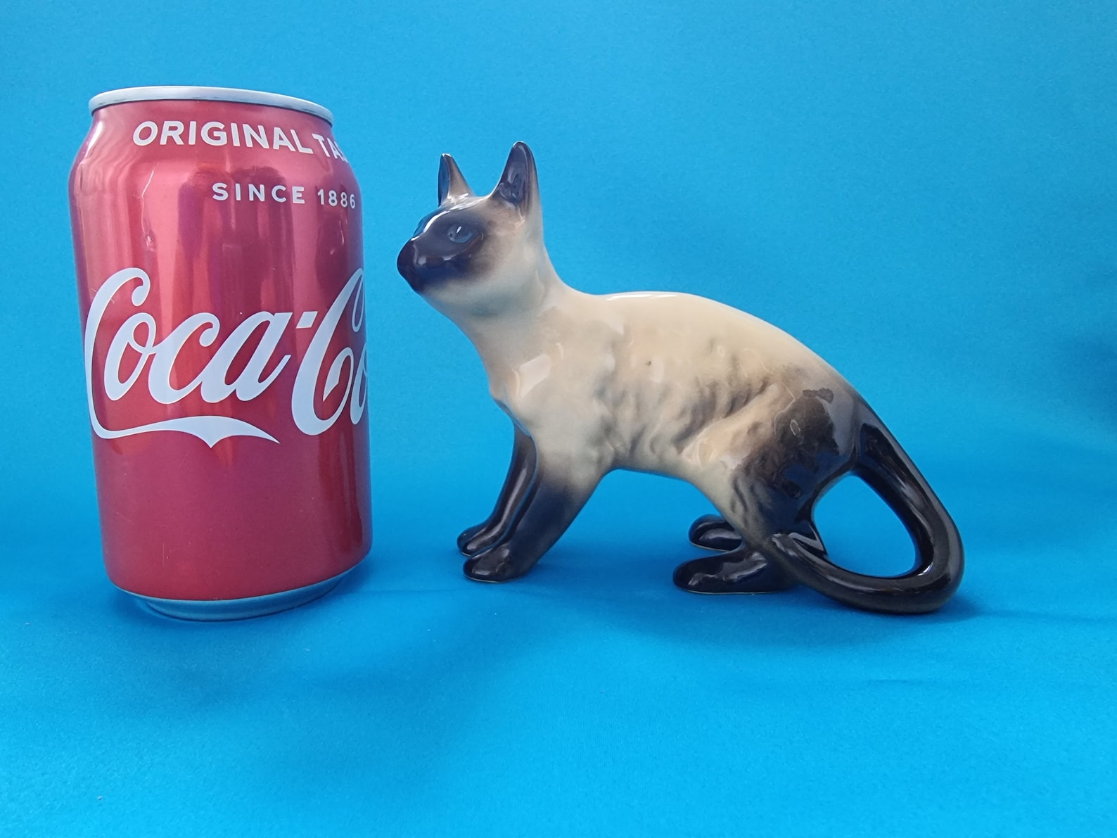 Siamese Cat Figurine Siamese Cat Porcelain Siamese Etsy