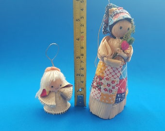 Souvenir-Puppen, Vintage-Puppe, Vintage-Spielzeug, Mädchen Figur, alte Puppe, handgemachte Puppen