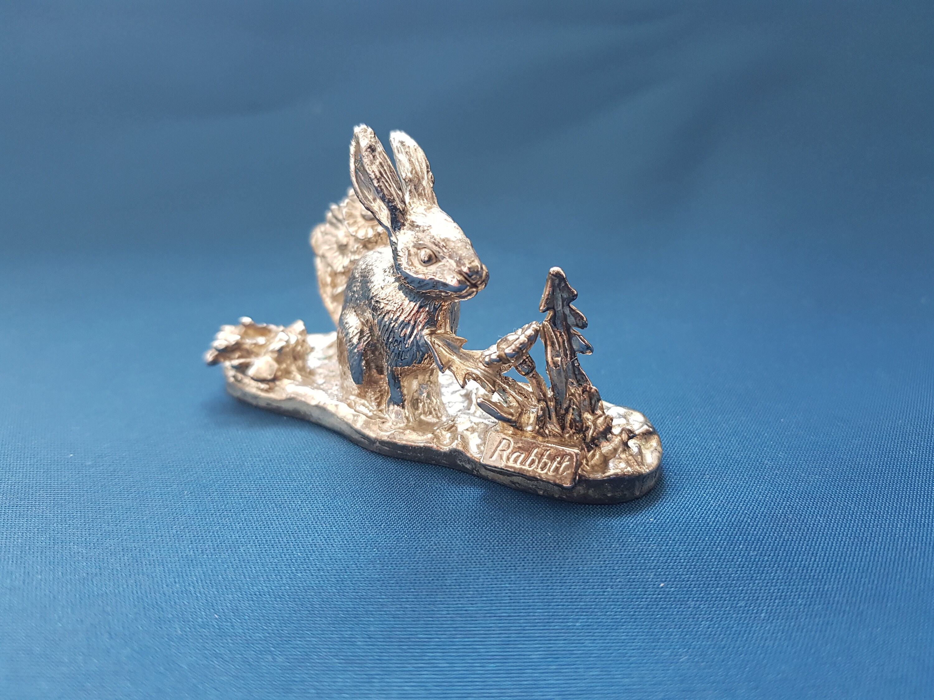 Pewter rabbit figurine rabbit figurine small rabbit Etsy