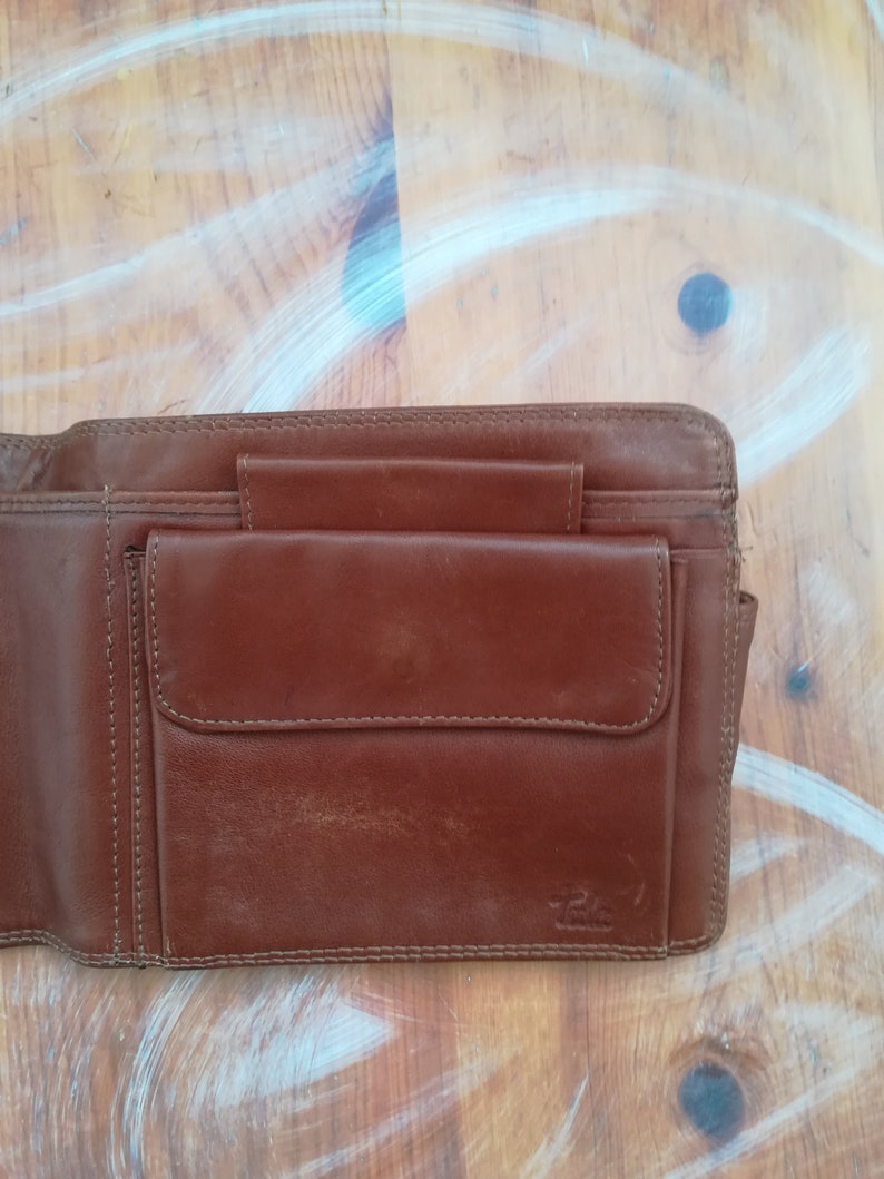 Women Leather Wallet Big Leather Wallet Brown Leather Etsy