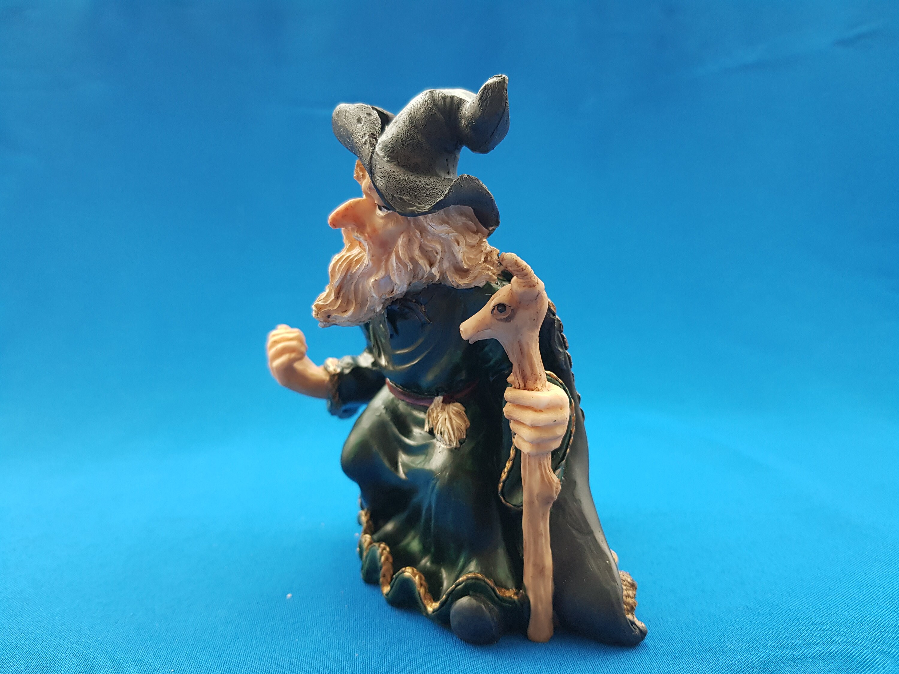Wizard figurine skull figurine skeleton figurine Etsy