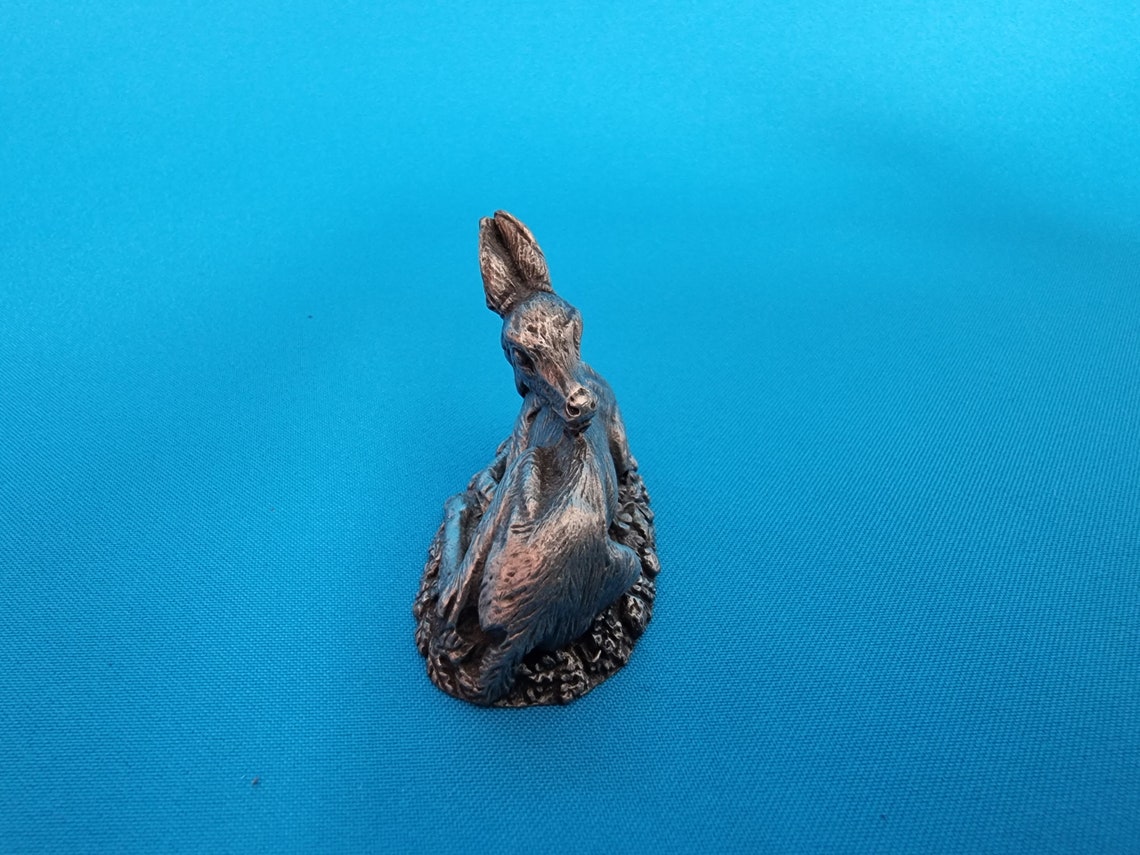 Pewter deer deer figurine Pewter animals figurine small Etsy