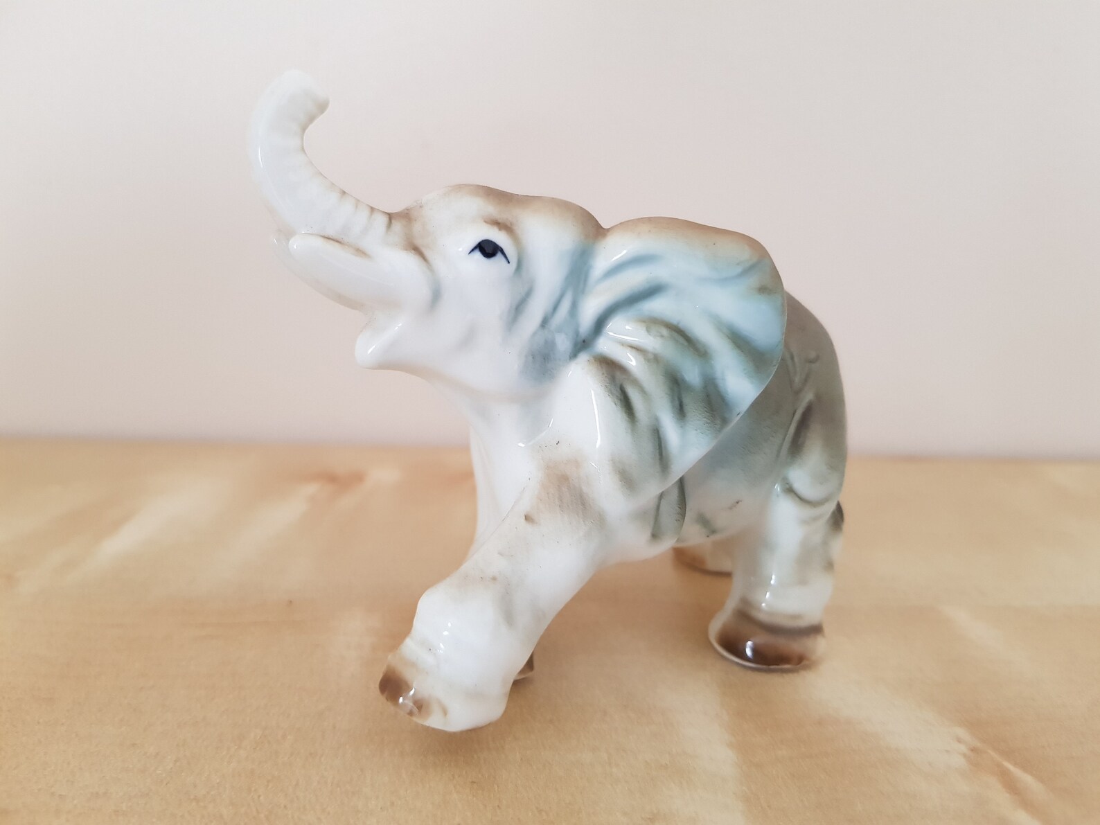 Elephant Figurine Pottery Elephants Ceramic Elephants Etsy