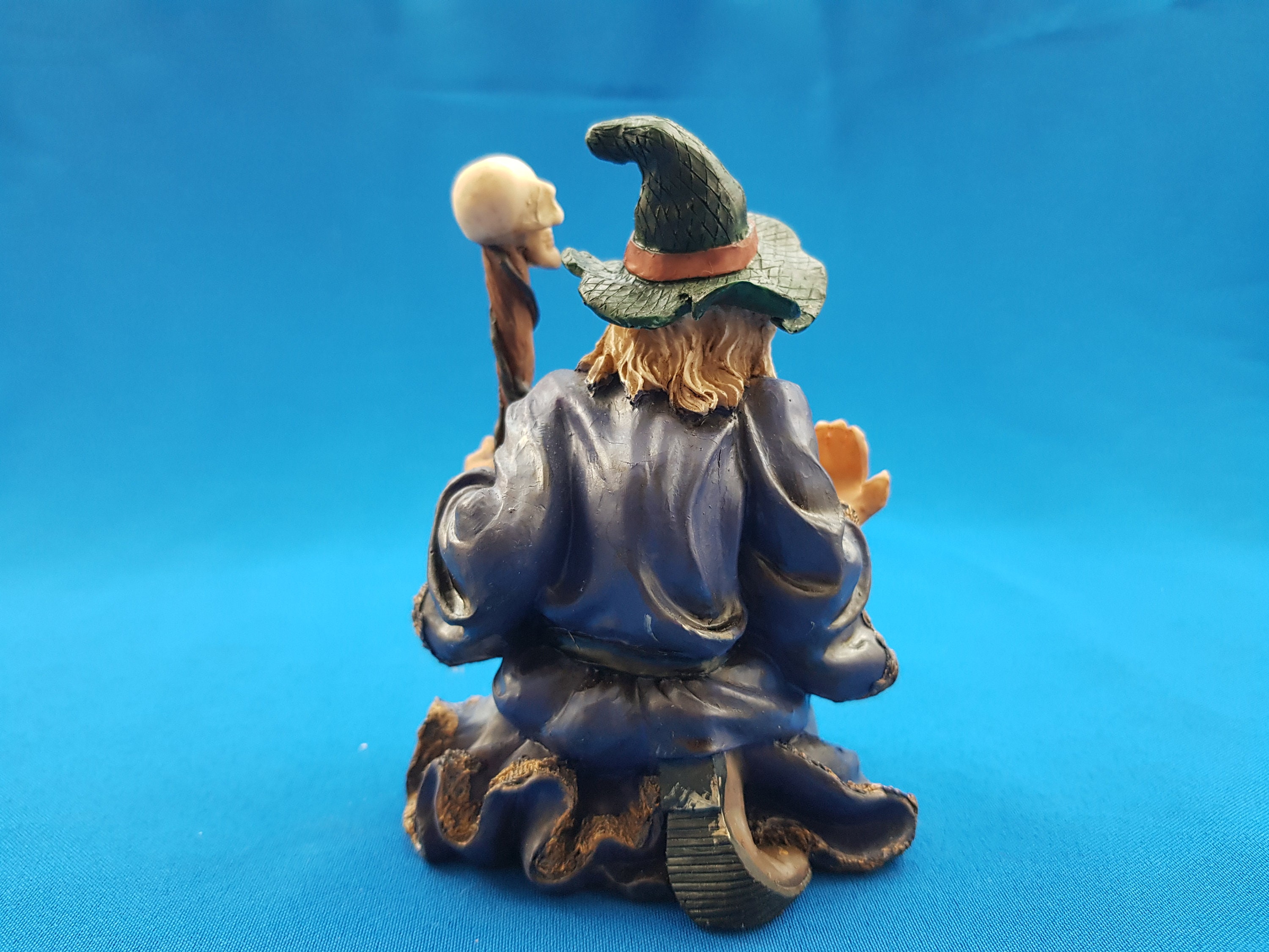 Wizard figurine skull figurine skeleton figurine Etsy