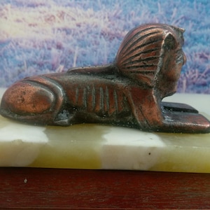 Vintage Bronze figurine, Egypt figurine, Egypt figure, vintage figurine, marble figurine, marble sculpture, marble ornament, bronze figurine