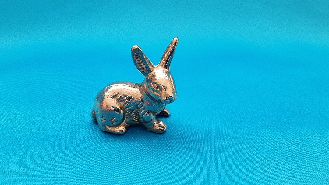 Pewter Rabbit Pewter Rabbit Figurine Small Rabbit Figurine Etsy