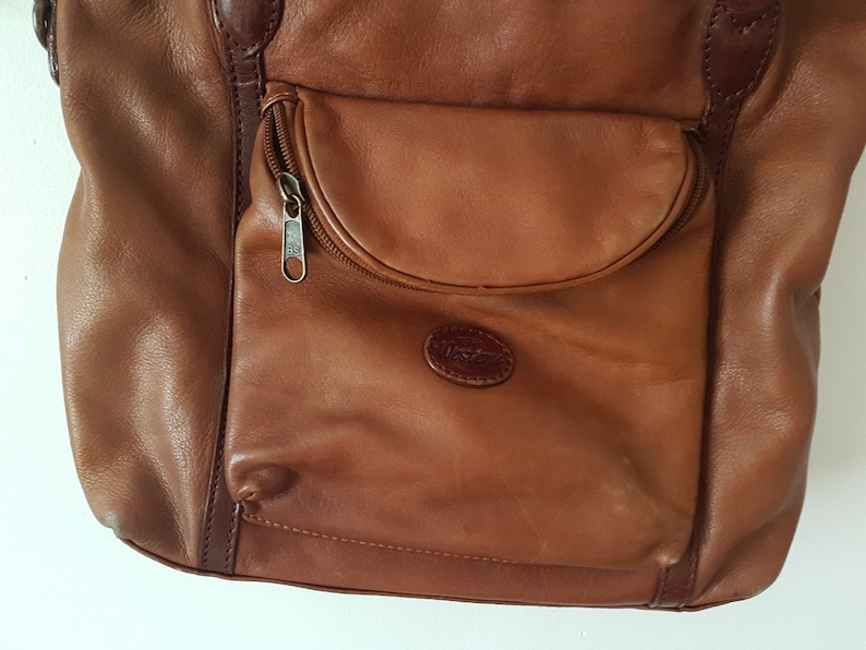 Western Leather Bag Western Bag Vintage Leather Bag Brown Etsy