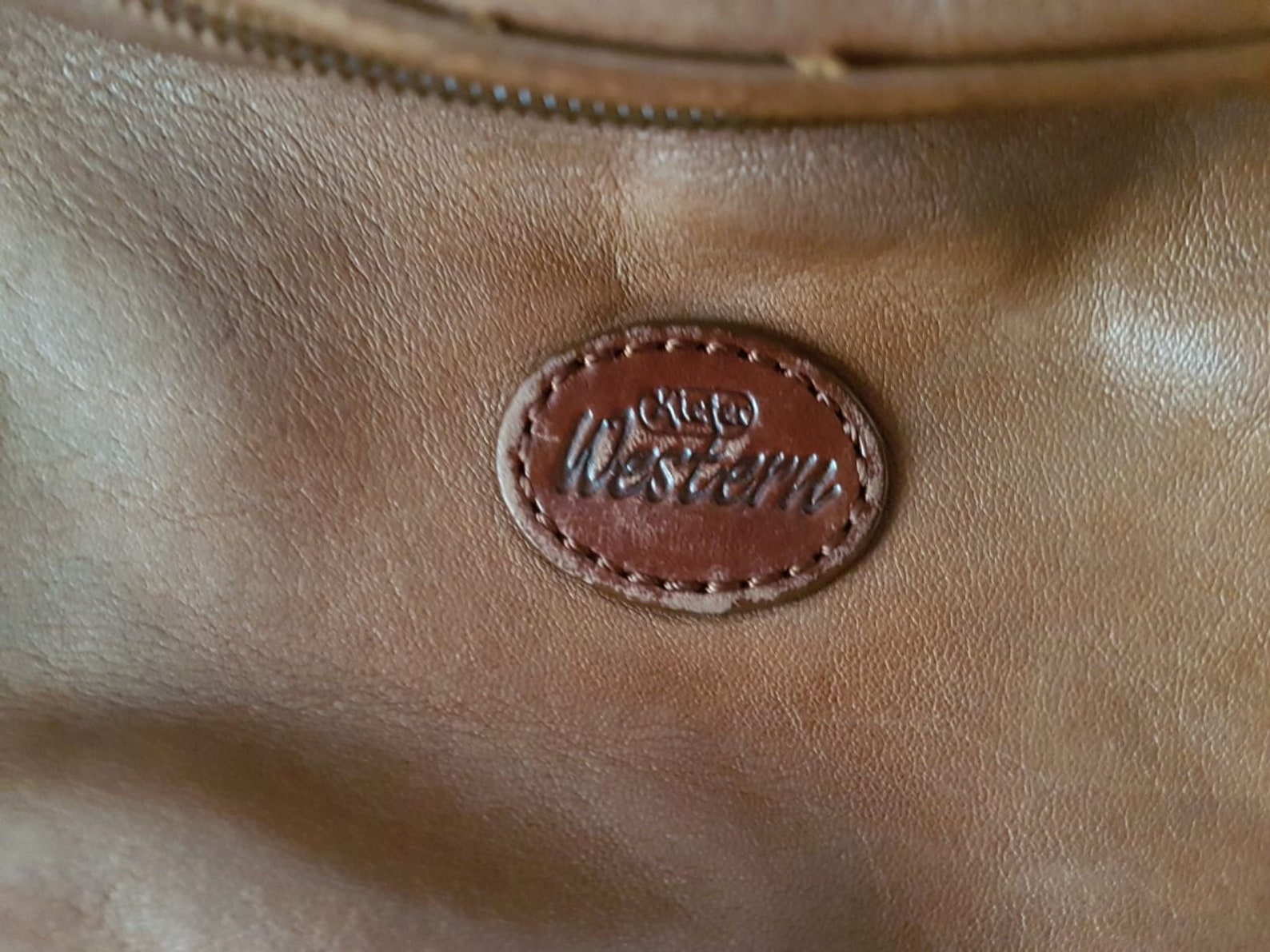 Western Leather Bag Western Bag Vintage Leather Bag Brown Etsy