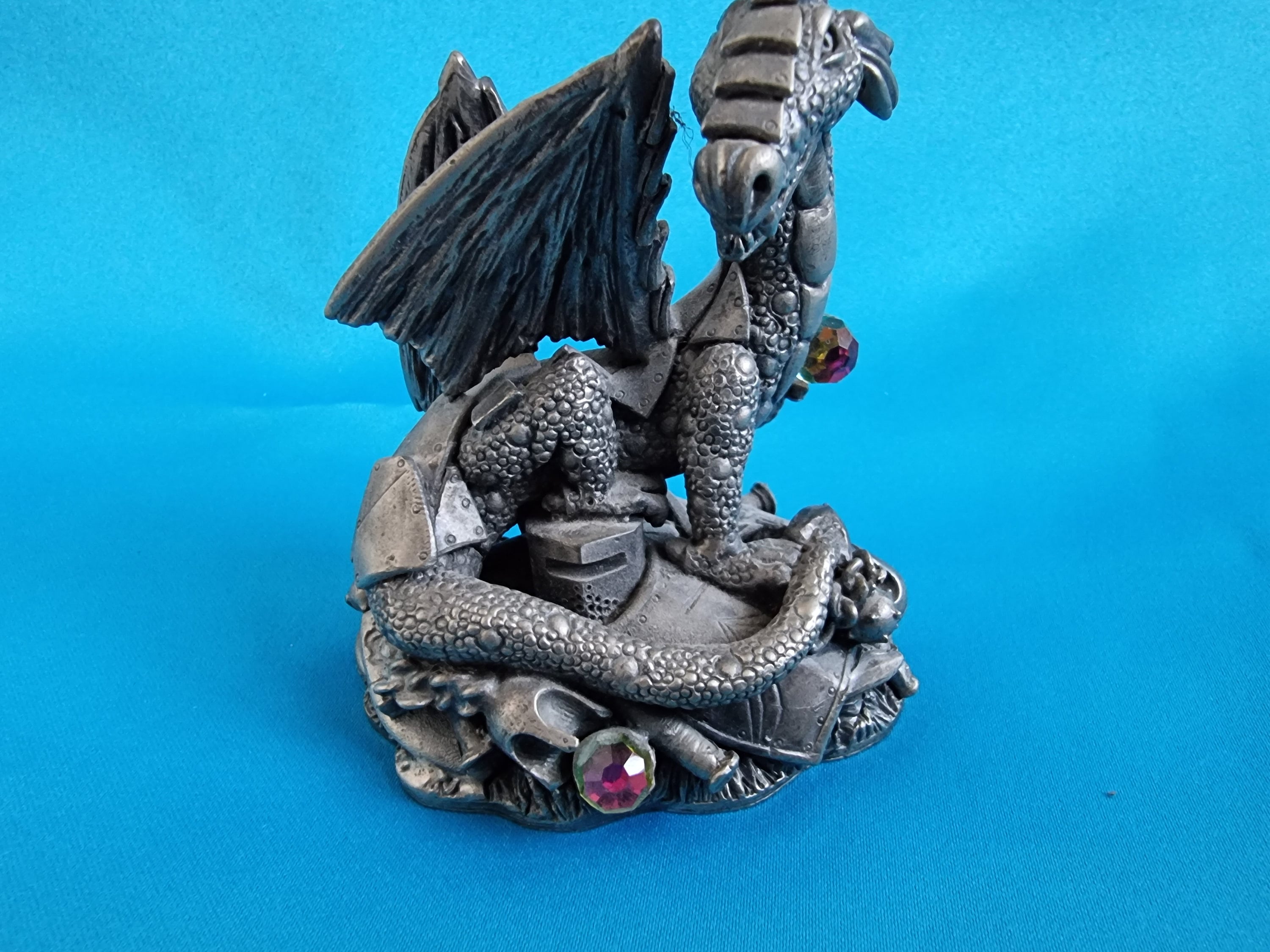 Art & Collectibles myth and magic Pewter dragon pewter figurine dragon
