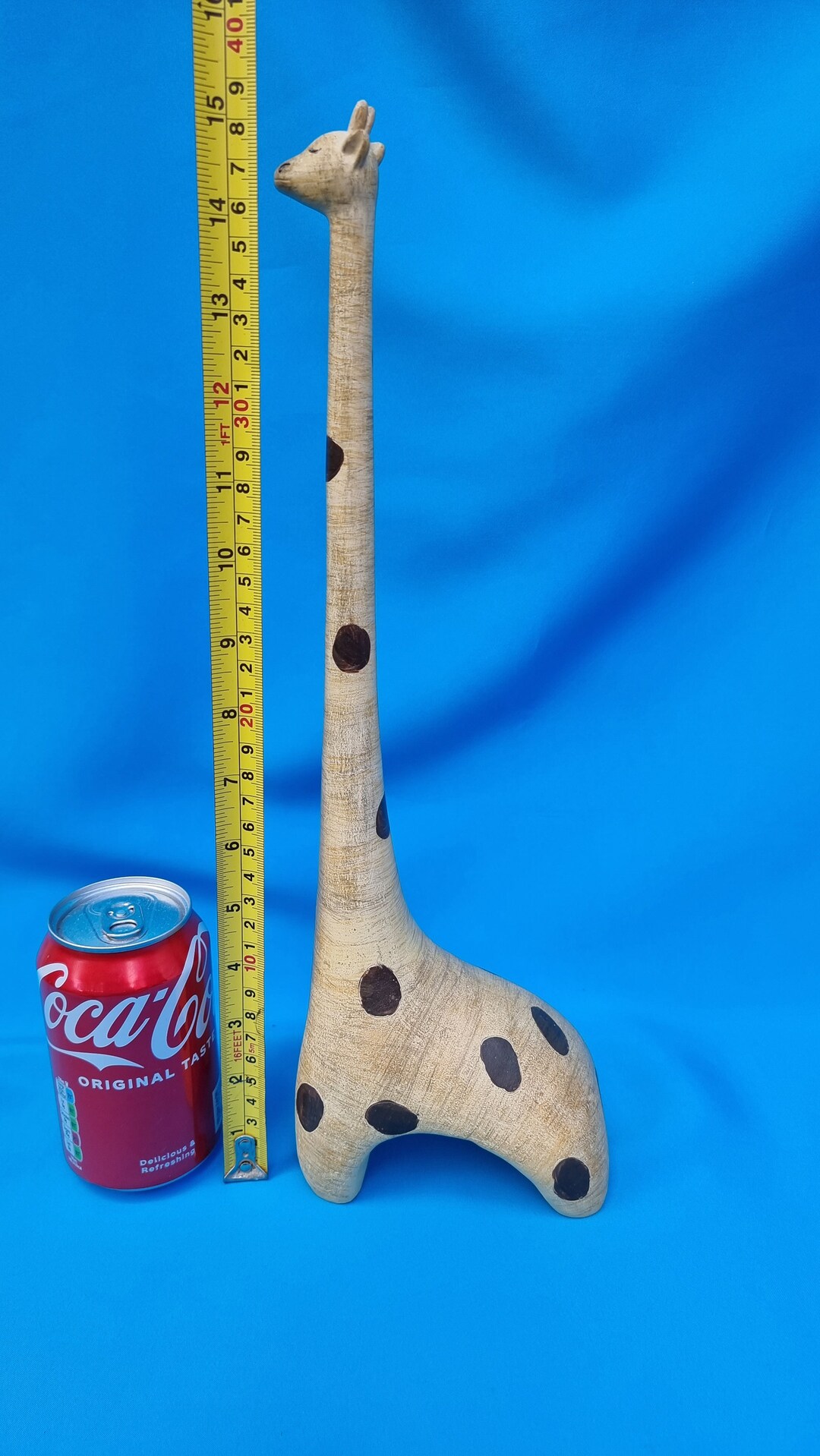 Giraffe Figurine, Giraffe Statue, Vintage Giraffe Figurine, Carved