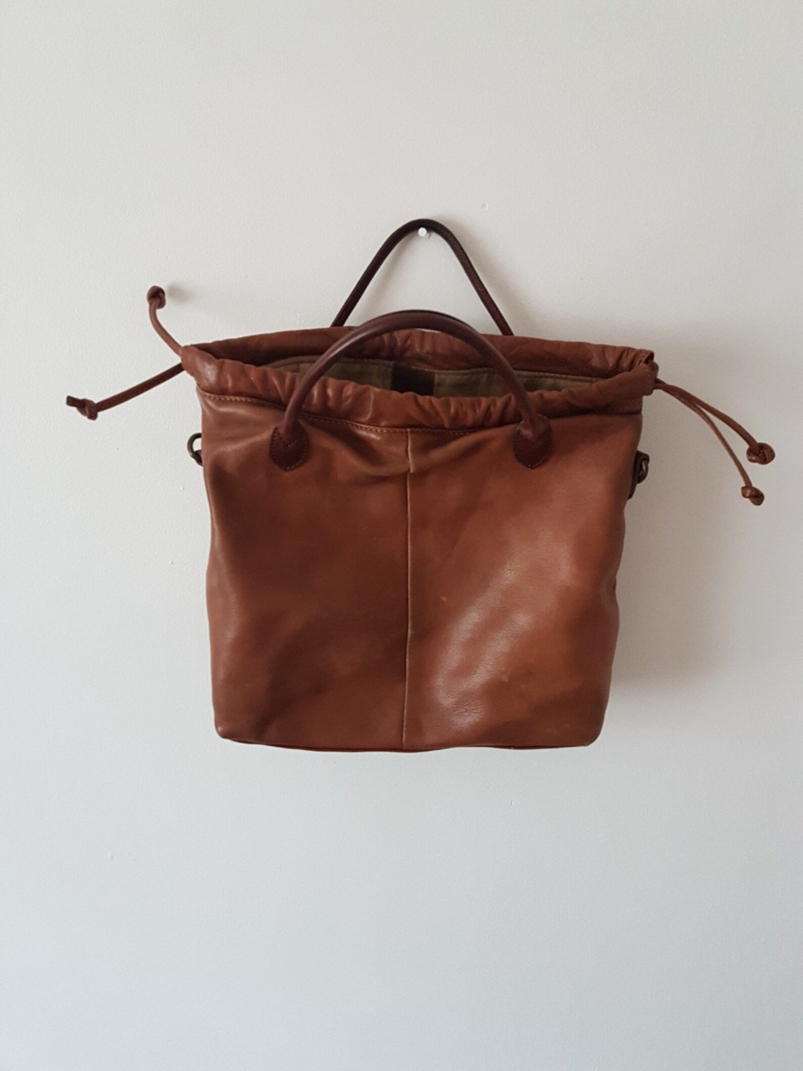 Western Leather Bag Western Bag Vintage Leather Bag Brown Etsy