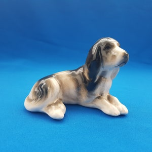 Vintage Porcelain Spaniel Dog Figurine