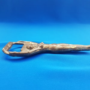 Brass Bottle Opener, Brass Nude, Brass Naked Bottle Opener, Vintage