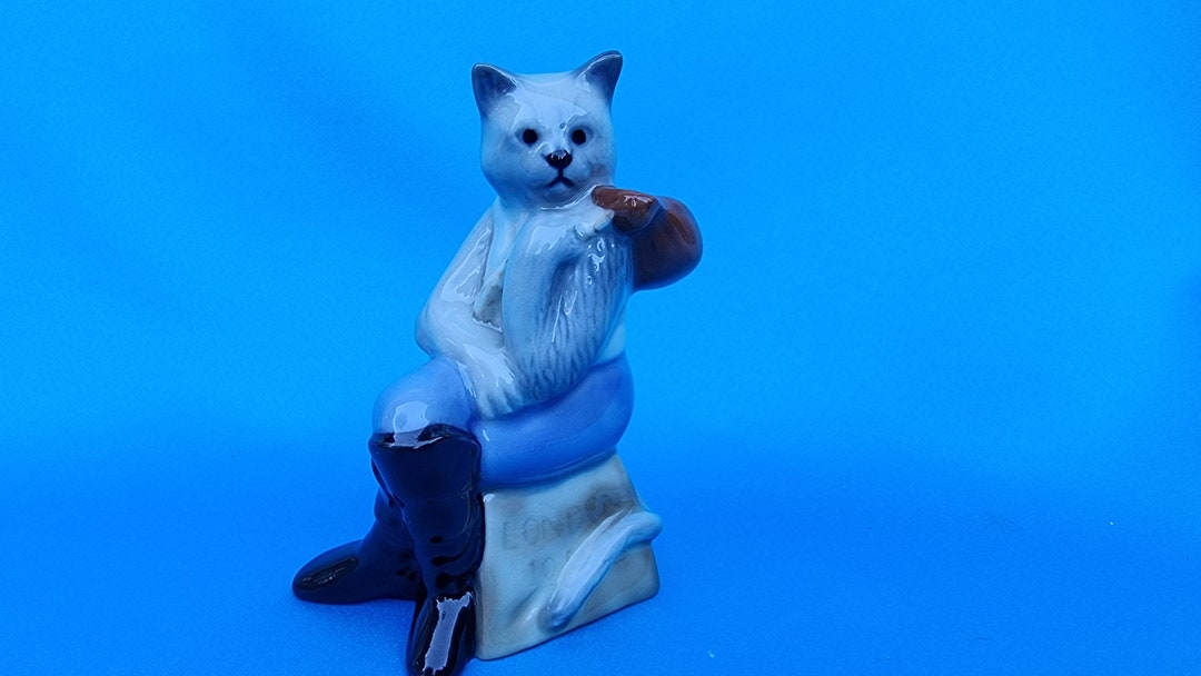 Wade Dick Whittington Wade Figurine Wade Pottery Wade Cat Etsy
