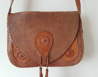 sac en cuir vintage pour femmes, sac en cuir brun, sac en cuir, vieux sac en cuir, sac à main en cuir, sac à main en cuir brun, sac à main en cuir vintage