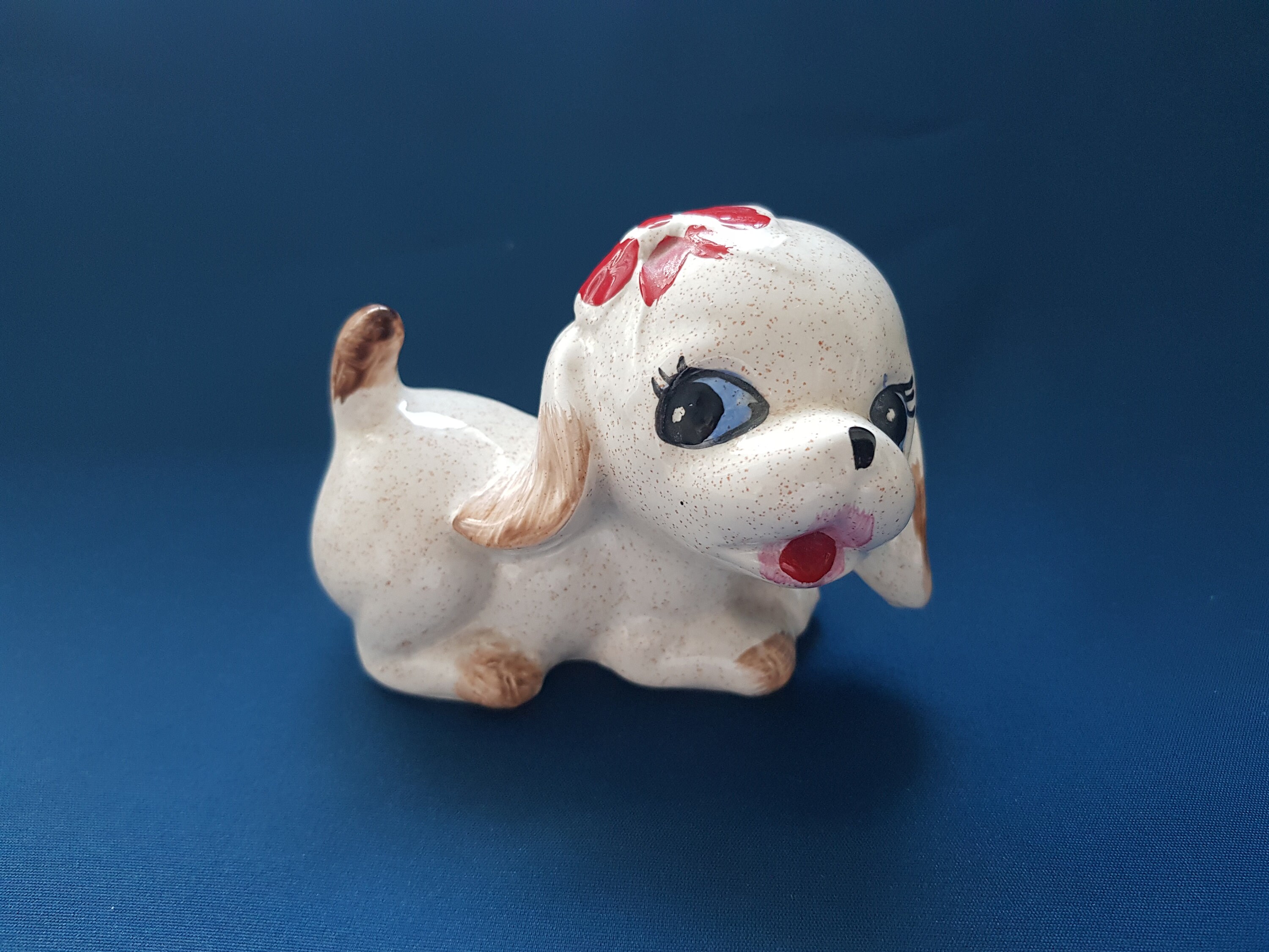 Dog Figurine Small Dog Figure Pottery Dog Figure Porcelain Etsy UK