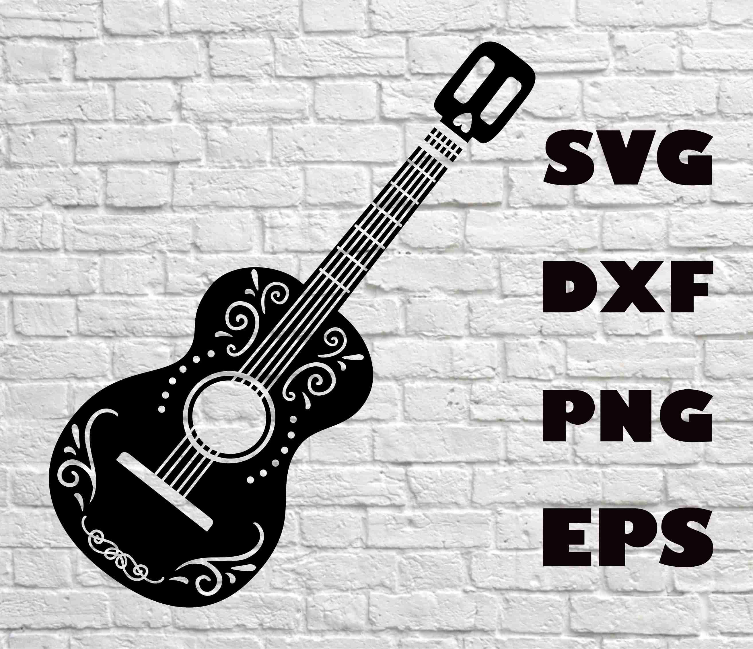 Free Guitar Svg Cutting File - Layered SVG Cut File ...