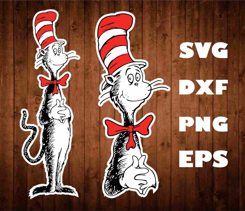 Download Cat in the Hat Svg Digital Download Dr. Seuss Things Svg ...