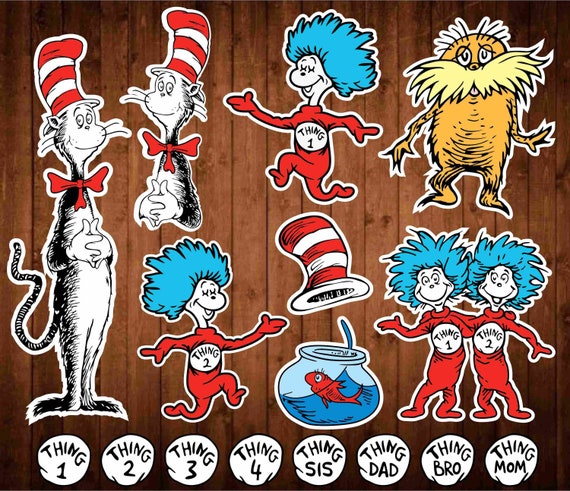 Download Dr Seuss Svg Files Cat in the Hat Cut files for Cricut | Etsy