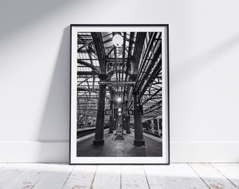 Glasgow Central Train Station Platform 9 & 10, Scotland | Urban Cityscape Photography | Unframed Print | Various Sizes