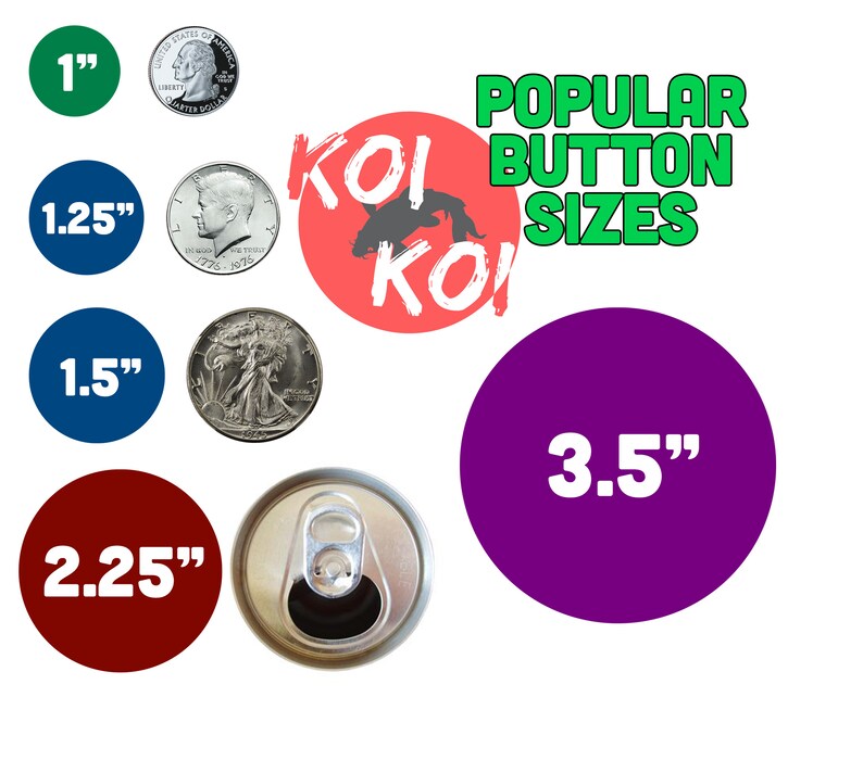 1.5 Custom Pin-back Buttons
