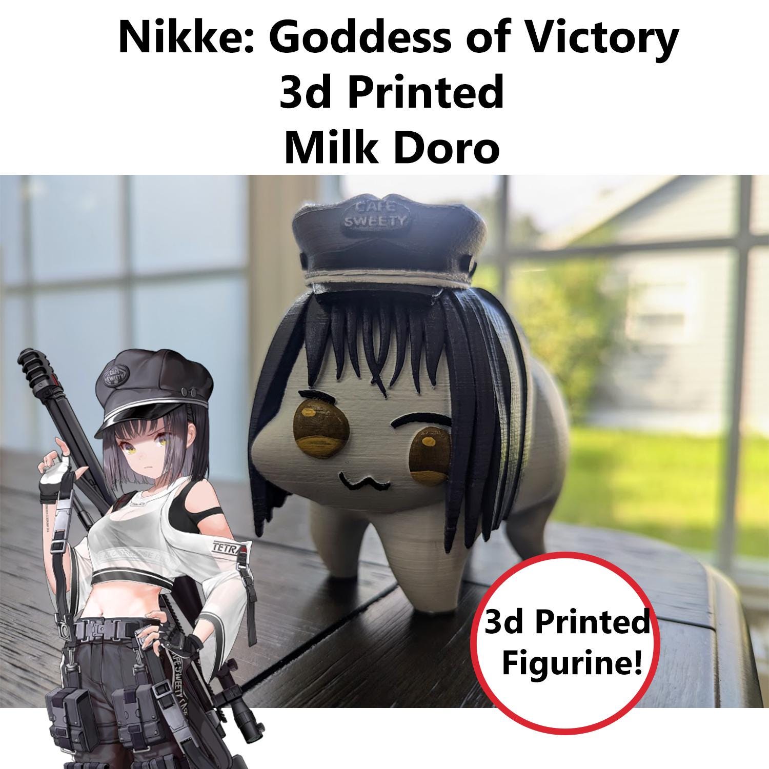 Nikke Milk Doro 3d Printed Figurine - Etsy