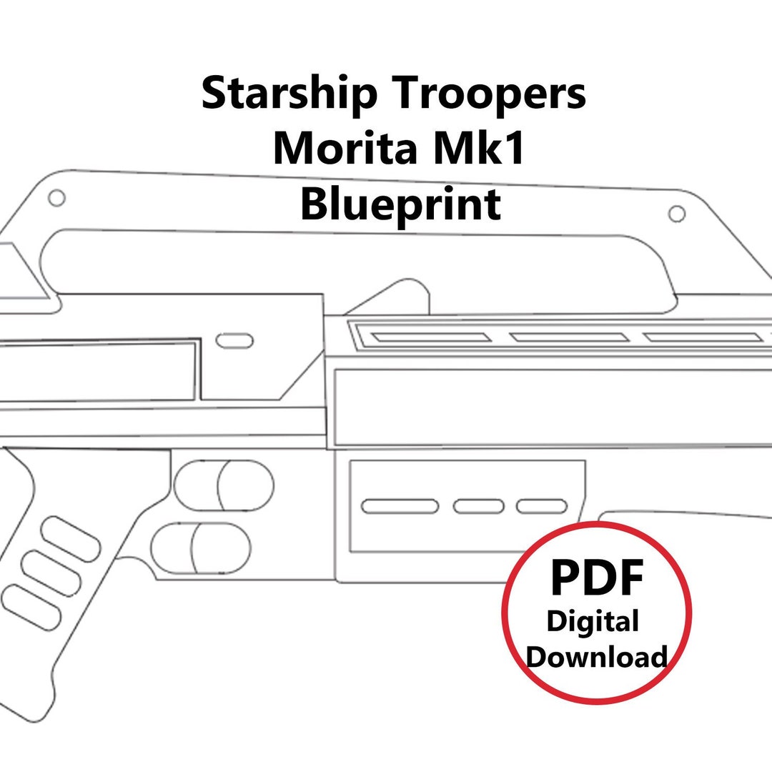 Starship Troopers Morita Mk1 Blueprint - Etsy