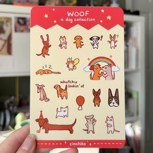 Eine Hunde Kollektion - Vinyl Sticker Bogen mit Hundemotiven