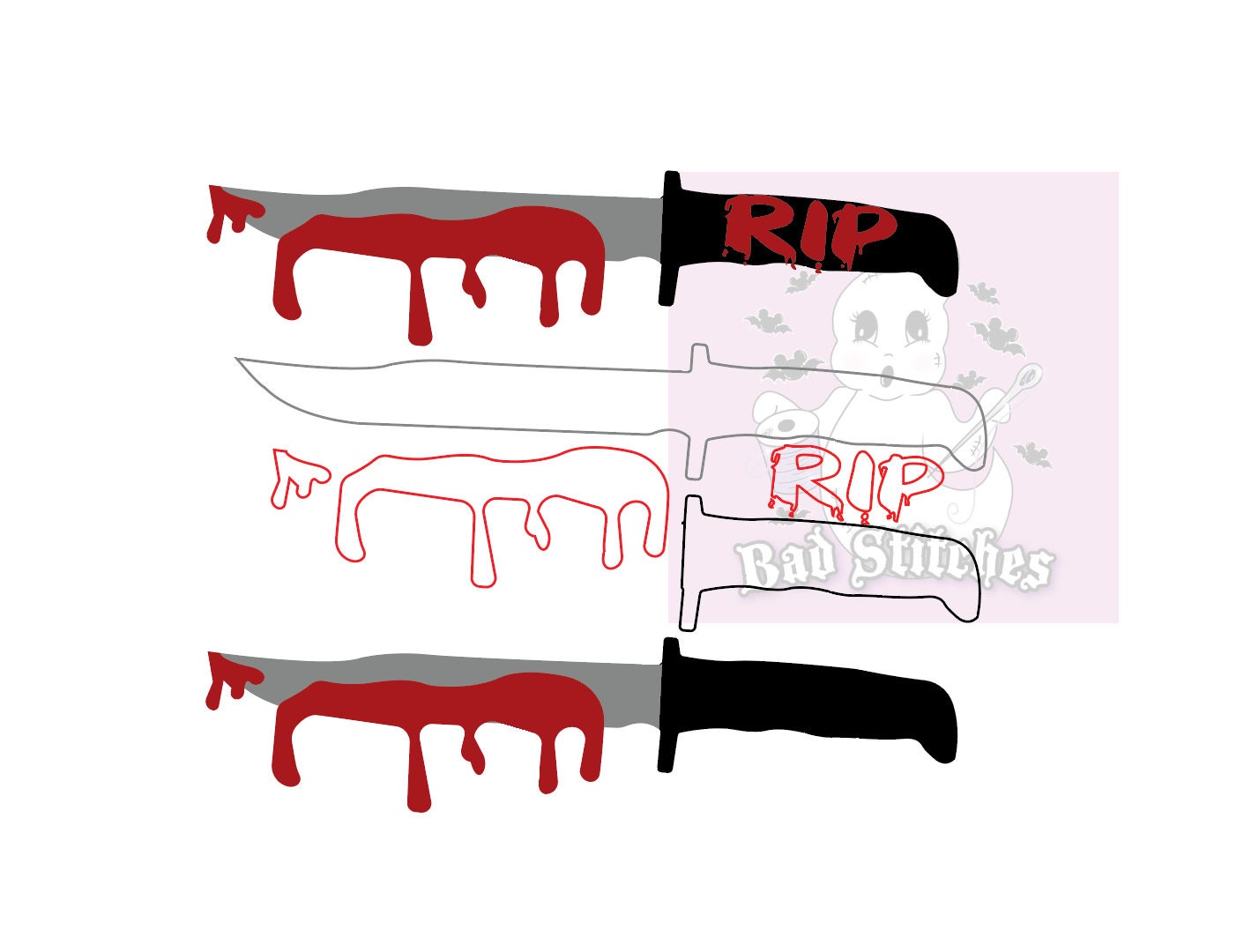 Bloody Knife SVG/PNG Etsy